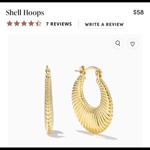 NWT Uncommon James Shell Hoops